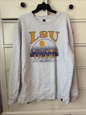 LSU Tigers Gray Crewneck Sweatshirt
